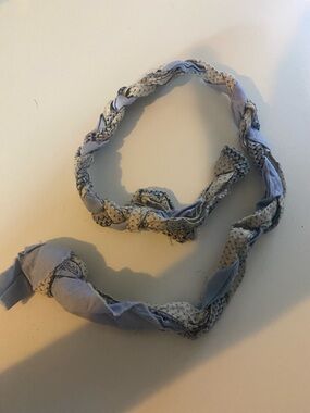 Braided Soft Dog Toy/Accessory in Light Blue